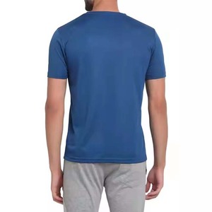 Popular Wholesale Heavy Cotton Men's Plain T Shirts White Front Logo Customized Regular Fit Quick Dry Breathable Casual T-shirts - Product Image 2
