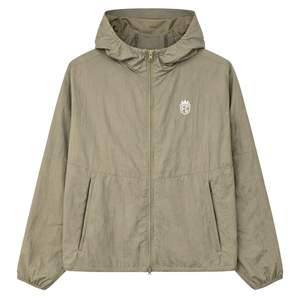 ชุดเสื้อแจ็คเก็ตกันลมแบบโปร่งแสงและกางเกงขาสั้นสำหรับผู้ชาย เสื้อแจ็คเก็ตมีฮู้ดน้ำหนักเบาพร้อมเอวยางยืด แฟชั่นชุดกีฬากลางแจ้ง - Product Image 1