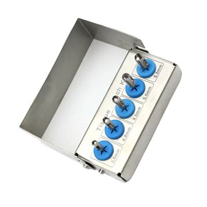 Juego de 5 piezas de punzones manuales para implantes dentales, cortador de anillos gingivales de acero inoxidable, kit quirúrgico de odontología para pieza de mano de baja velocidad - Product Image 2