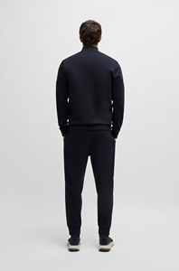 Ensemble de survêtement deux pièces pour homme OEM, col montant, fermeture éclair intégrale, coupe athlétique, en polyester, avec logo personnalisé, coupe classique - Product Image 3