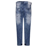 Jean en denim léger sur mesure, coupe slim droite, braguette boutonnée, respirant, pour homme, idéal pour le travail ou les occasions décontractées