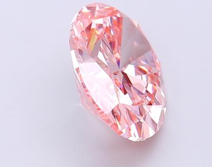 Diamant CVD rose vif fantaisie de forme ovale de luxe, cultivé en laboratoire, 4,73 carats, clarté VS1, polissage excellent, diamant non monté pour bijoux - Product Image 4