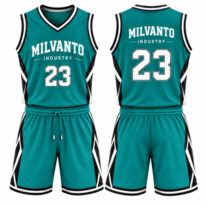 Conjunto de Uniforme de Baloncesto Personalizado Camel para Hombre |   Camiseta y Pantalones Cortos de Baloncesto Sublimados |   Uniforme de Baloncesto sin Mangas con Cuello en V - Product Image 3