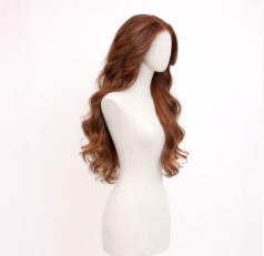 Peluca frontal de encaje HD Invisible Melt, cabello humano virgen ondulado suelto, color marrón rojizo cobrizo, línea de cabello pre-arrancada, proveedor - Product Image 6