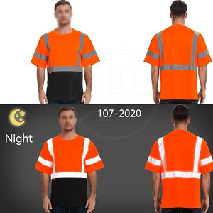 เสื้อเซฟตี้แขนครึ่งแขนสำหรับใส่ทำงานเสื้อเซฟตี้ทันสมัยสะท้อนแสงมองเห็นได้ชัดเจน - Product Image 3