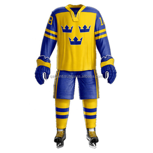 100% Polyester Maillot de hockey sur glace de qualité supérieure Sublimation Maillot de hockey personnalisé Vêtements de hockey sur glace sublimés - Product Image 5