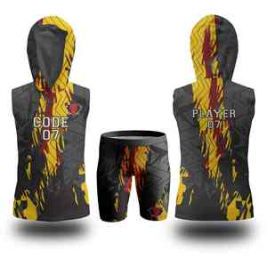 Tenue Athlétique Haut de Gamme avec Col Renforcé et Motifs Audacieux, Impression par Sublimation de Bonne Qualité, Uniforme 7 sur 7 - Product Image 1