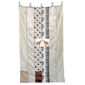 Premium Silk Saree <b>Door</b> Curtain with Elegant Multicolor Fabric Panel for Home Partition Window Decoration and Interior Styling - Product Image 3