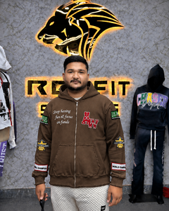 เสื้อฮู้ดดี้ REXFIT SPORTS ระบายอากาศได้ดี พิมพ์ลาย ยูนิเซ็กซ์ ซิปหน้า สตรีทแวร์ ทรงปกติ ผ้าเฟรนช์เทอร์รี่ 100% คอตตอน พิมพ์ลายตัวอักษร สำหรับฤดูหนาว - Product Image 3
