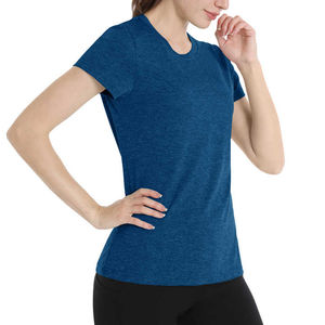 T-shirts d'été pour femmes personnalisés, très populaires, de haute qualité, 100% coton, respirants, séchage rapide, décontractés - Product Image 2