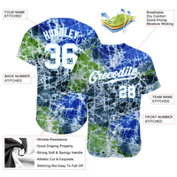 Maillot de baseball au design unique avec impression numérique, 100% polyester, avec nom d'équipe personnalisé