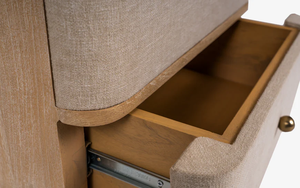 Mesa de Noche Plegable de Madera Maciza con Cajón y Estante, Moderna, para Dormitorio, Comedor o Hospital - Product Image 4