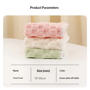 Toalla de Mano Ultra Absorbente de Algodón, Ligera, de Secado Rápido, para Baño, Spa, Hotel, al por Mayor, al Mejor Precio, Suave Toalla de Mano de Felpa de Coral - Product Image 3