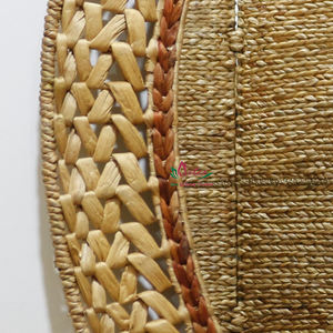 Artex Dong Thap Jacinto de agua Artesanía Cesta de almacenamiento hecha a mano con juego de espejo decorativo - Product Image 2