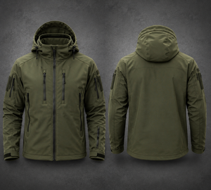 <b>Men's</b> Olive Green Tactical Style Field <b>Jacket</b> Custom Outdoor <b>Utility</b> <b>Jacket</b> for <b>Men</b> - Product Image 2