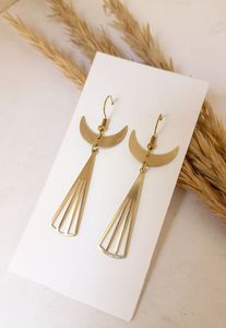 Metal fine <b>cuff</b> <b>Earring</b> Indian Tribal Jewelry Mandala <b>Earring</b> Brass Hoop <b>Earring</b> - Product Image 2