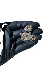 จี้เพชรโมอิสแบบเต็มของผู้ชายเครื่องประดับฮิปฮอปทำจากเพชรอุปกรณ์เสริมที่ทันสมัยสำหรับปาร์ตี้ - Product Image 1