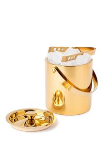 Premium Gold Ice <b>Bucket</b> <b>with</b> <b>Lid</b> & Tongs | Stainless Steel Barware for Home & Hotel - Product Image 2