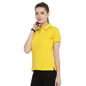 Polo élégant pour femme, manches courtes, mélange de coton, respirant, confortable, col classique, fermeture boutonnée, mode, bureau, travail - Product Image 3