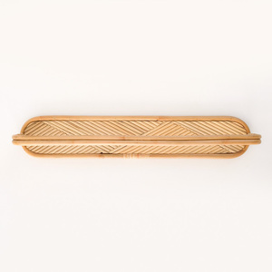 Accesorios esenciales para el baño: toallero de ratán tejido a mano, barra para toallas de baño, perchas para pañuelos a bajo precio - Product Image 1