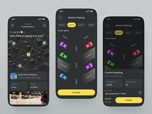 Aplicación de reserva de aparcamiento para encontrar plazas de estacionamiento, comprobar la disponibilidad, reservar plazas y realizar pagos en línea seguros. - Product Image 2