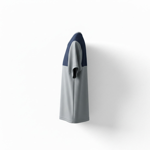 เสื้อยืดทรงบ็อกซี่ผู้ชาย ผ้าคอตตอนหนานุ่ม ทรงหลวม สไตล์สตรีทแวร์ เรียบง่าย ไม่มีลาย สามารถสั่งทำแบรนด์ได้ เสื้อยืดคุณภาพสูง - Product Image 4