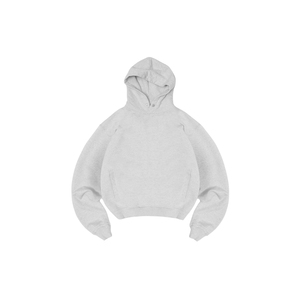 <b>Men's</b> <b>Grey</b> Marl Oversized Hoodie Pullover <b>Fleece</b> Kangaroo Pocket Drop Shoulder Streetwear Wholesale - Product Image 5