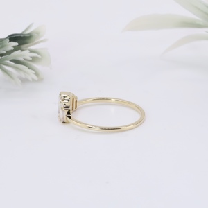 Anillo de Corona con Diamantes Cultivados en Laboratorio, Estilo Baguette, Banda de Media Eternidad con Racimo Escalonado, Anillos Apilables de Oro para Boda y Fiesta, Joyería Fina para Mujer - Product Image 2
