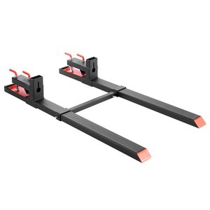 Forche per Trattore Resistenti da 1800 kg, Lunghezza Totale 152 cm, Forche per Pallet Regolabili, Accessori per Macchine Edili - Product Image 1