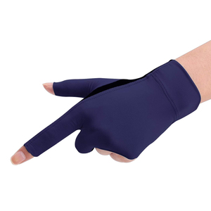 Guantes de billar transpirables y elásticos personalizados de tres dedos al por mayor, guantes de snooker de la mejor calidad para hombres y mujeres - Product Image 3