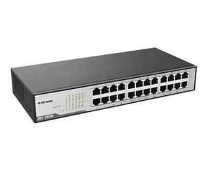 DES-1024D 24-Port Fast <b>Ethernet</b> Unmanaged <b>Switch</b> with QoS 10/100/1000Mbps Transmission Rate 4.8Gbps Capacity - Product Image 3
