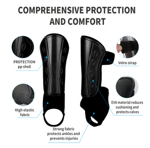 สนับแข้งฟุตบอลคุณภาพสูง แผ่นป้องกันหน้าแข้ง ป้องกันขา สนับแข้งฟุตบอล - Product Image 3