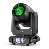 U'King Lumière principale mobile à faisceau de LED 150W Lumière de scène à 18 prismes Contrôle DMX Effet arc-en-ciel Lumière de tête mobile pour DJ Disco Mariage