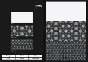 Azulejos de porcelana brillante contemporáneos de 30x60 cm (300x600 mm) diseñados para paredes y suelos interiores refinados con una resistencia duradera. - Product Image 4