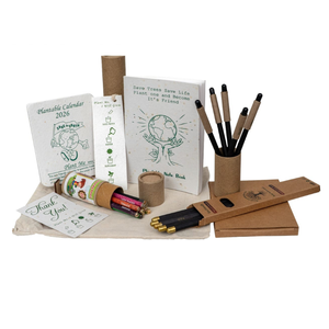 Hermoso Paquete Combinado Ecológico: Bolígrafo Plantable, Lápiz, Crayones, Cuaderno de Papel con Semillas de Grafito Negro, Regalo Promocional Especial para el Día de la Tierra - Product Image 6