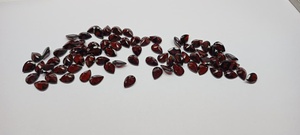 Meilleure vente en gros de grenat rouge naturel zambien de haute qualité, taille 8*12 MM, coupe en forme de poire, pierre précieuse en vrac, directement du fabricant, approvisionnement en gros - Product Image 5
