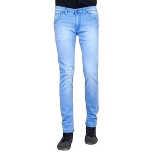 Jean en denim pour homme, coupe droite, coton et élasthanne de qualité supérieure, délavé, avec fermeture éclair, service OEM, personnalisation de marque. - Product Image 4
