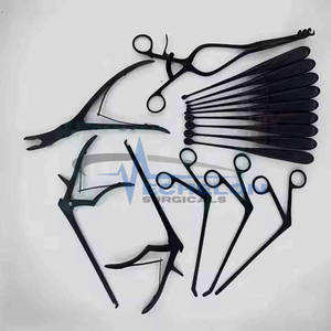 Instrumental Quirúrgico Ortopédico Básico para Laminectomía, Recubierto en Negro, Juego de 16 Piezas, por ECHELON SURGICALS - Product Image 2