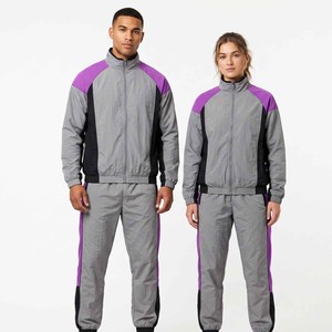 Luxury <b>Joggers</b> Unisex Tracksuit Manufacturer Nylon Custom Jogging Tracksuit Custom Windbreaker Nylon Tracksuit for Men and Women - Product Image 4