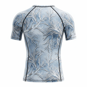 Custom printed <b>rash</b> <b>guard</b> for men <b>women</b> kids MMA BJJ jiu jitsu no gi training sublimated durable compression shirt wholesale - Product Image 2