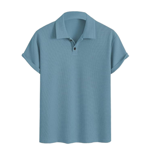 Polo en coton respirant pour homme, manches courtes, décontracté, mode, personnalisation de marque, vente en gros, fournisseur OEM - Product Image 1