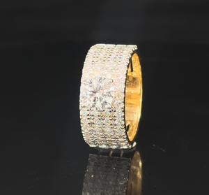 Diamond Engagement <b>Ring</b> Round Brilliant Cut Pave-<b>Set</b> for Women Lab Grown Diamonds - Product Image 4