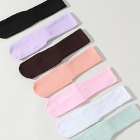 Vente directe usine Chaussettes de yoga pour femmes, mi-mollet, professionnelles, antidérapantes, pour intérieur, fitness et Pilates