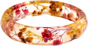 Bracelet en résine époxy fait main, véritable bijou en résine, bracelets en résine dorés, artisanat en résine - Product Image 2