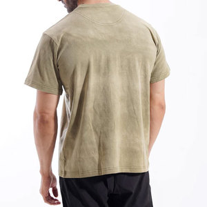 Camiseta Deportiva Unisex de Corte Regular, Hombros Caídos, Cómoda, Lisa, Personalizable, de Gran Gramaje, Transpirable para Gimnasio - Product Image 4