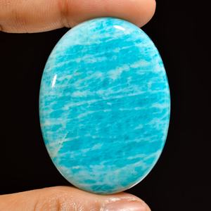 พลอยอเมซอนทรงหลวมผิวเรียบลายหินธรรมชาติสำหรับทำเครื่องประดับ - Product Image 1