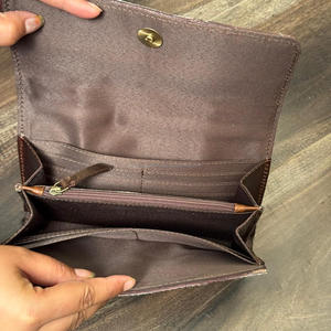 Fashion Ladies High Quality 2 Piece Combo Set Hand Tooled Leather <b>Tote</b> Handbag & Hand Tooled Cowhide Leather Clutch for Women's - Product Image 5