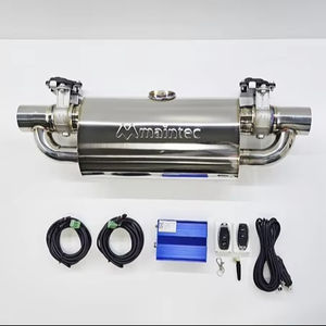 Kit de silenciador universal tipo T con válvula EVC / Silenciador universal con válvula MAINTEC para silenciador de ajuste personalizado - Product Image 1