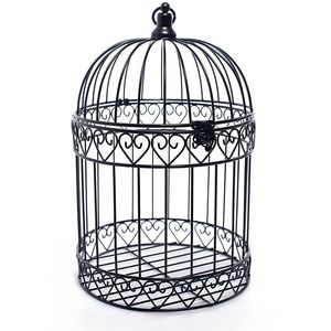 Jaula de Pájaros de Alambre Metálico Hecha a Mano y Personalizada, Decoración para el Hogar y el Jardín, Jaula Decorativa de Mesa - Product Image 1