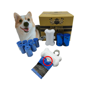 Excellents sacs à déjections canines jetables en plastique, 50 rouleaux, bleus, écologiques, imperméables, durables, style mignon, portables, vente en gros - Product Image 2